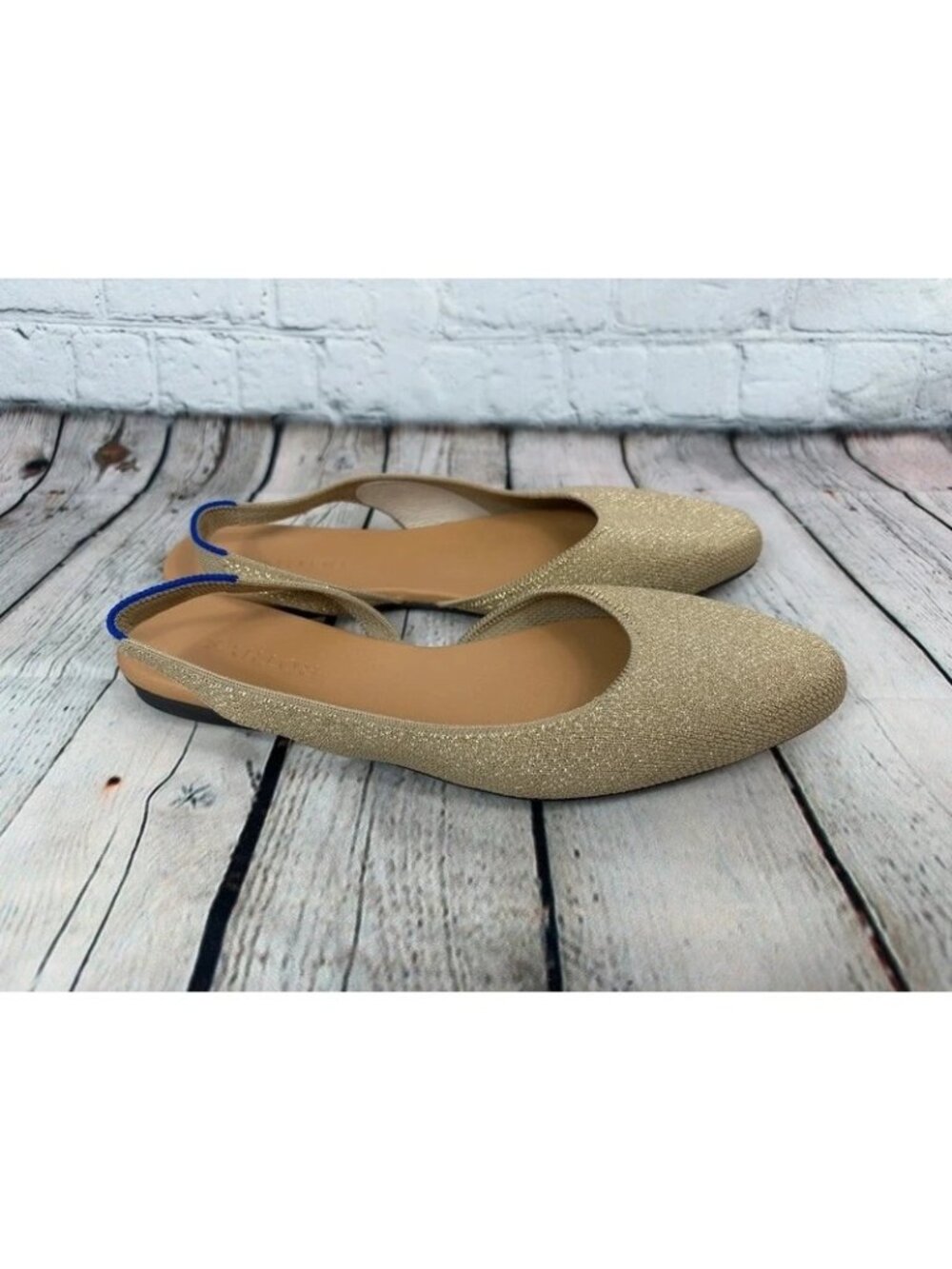 Rothy’s sling back flats in prosecco US 9.5